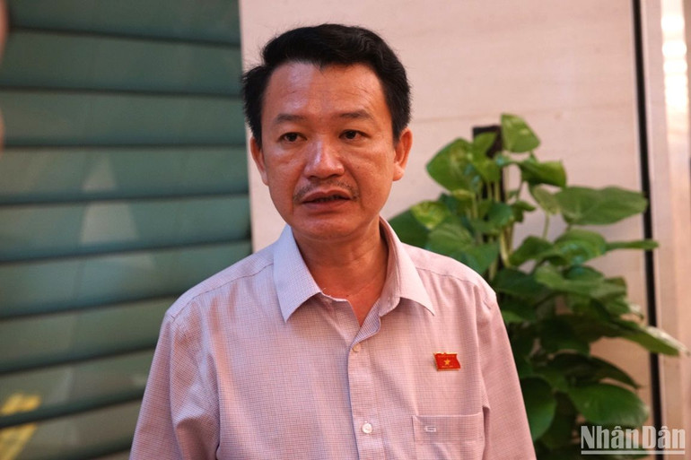 Đại biểu Trần Quang Minh - Đoàn đại biểu Quốc hội tỉnh Quảng Bình. (Ảnh: TRUNG HƯNG)