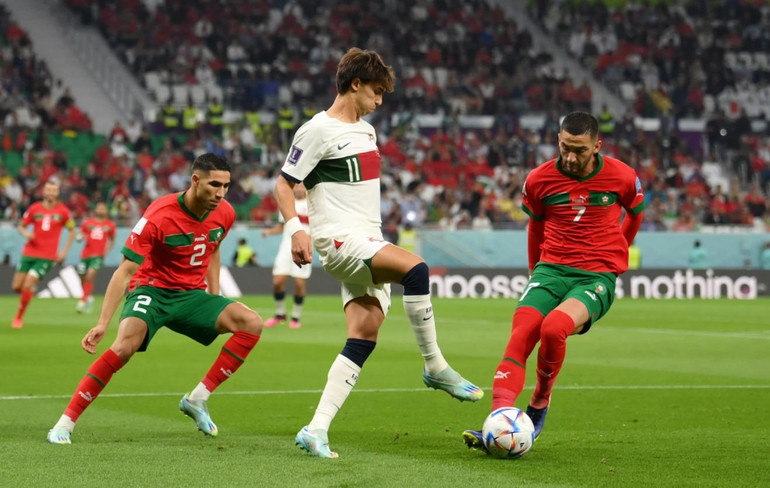 Bồ Đào Nha khởi đầu áp đảo trước Maroc. (Ảnh: FIFA)