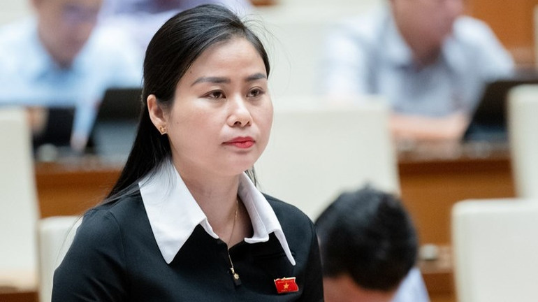 Đại biểu Quốc hội Đặng Thị Bảo Trinh. (Ảnh: Media Quốc hội)