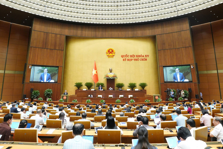 Quang cảnh phiên họp của Quốc hội. (Ảnh: DUY LINH) Quang cảnh phiên họp của Quốc hội. (Ảnh: DUY LINH)