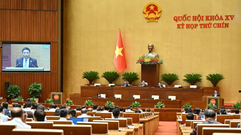 Quang cảnh phiên họp. (Ảnh: THỦY NGUYÊN)
