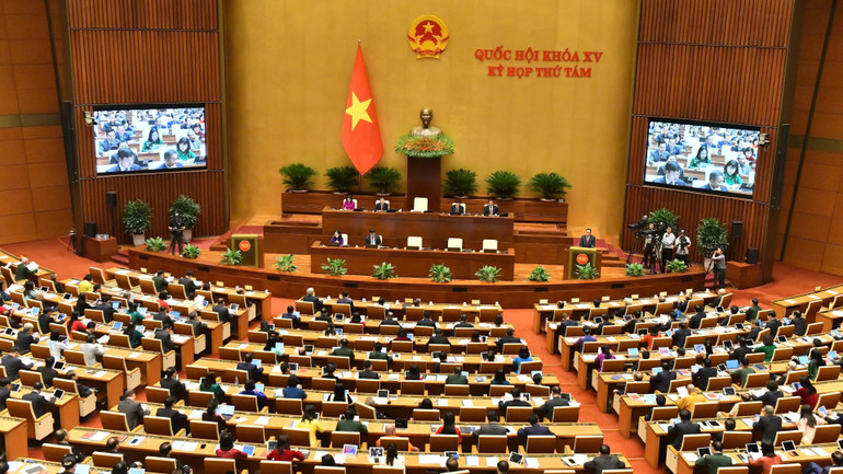 Toàn cảnh phiên khai mạc Kỳ họp thứ 8. (Ảnh: ĐĂNG KHOA) Toàn cảnh phiên khai mạc Kỳ họp thứ 8. (Ảnh: ĐĂNG KHOA)