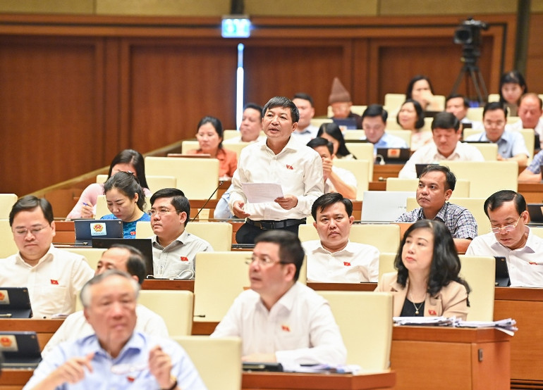 Đại biểu Phạm Đình Thanh - Đoàn đại biểu Quốc hội tỉnh Kon Tum. (Ảnh: DUY LINH)