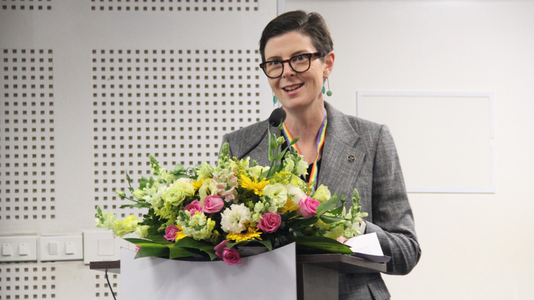 TS Angela Pratt - Trưởng đại diện WHO tại Việt Nam.