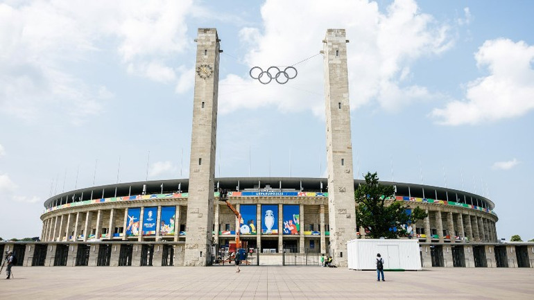 Trận chung kết EURO 2024 sẽ được tổ chức tại sân Olympiastadion Berlin. (Ảnh: UEFA/Getty Images)