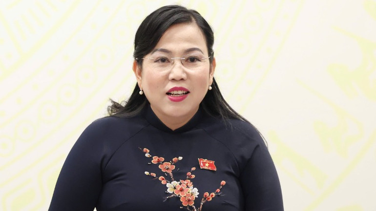 Bà Nguyễn Thanh Hải, Trưởng Ban Công tác đại biểu thuộc Ủy ban Thường vụ Quốc hội phát biểu tại họp báo. (Ảnh: DUY LINH) Bà Nguyễn Thanh Hải, Trưởng Ban Công tác đại biểu thuộc Ủy ban Thường vụ Quốc hội phát biểu tại họp báo. (Ảnh: DUY LINH)