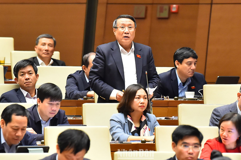 Đại biểu Hà Sỹ Đồng - Đoàn Đại biểu Quốc hội tỉnh Quảng Trị. (Ảnh: THỦY NGUYÊN)