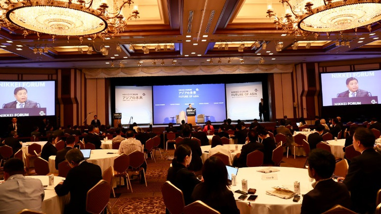 Phó Thủ tướng Nguyễn Chí Dũng phát biểu tại Hội nghị Tương lai châu Á lần thứ 30. (Ảnh: Cổng thông tin điện tử Chính phủ)