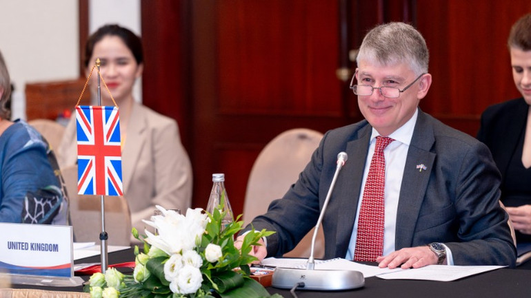 Ông Owen Jenkins, Trưởng SOM ASEAN Vương quốc Anh. (Ảnh: Bộ Ngoại giao)