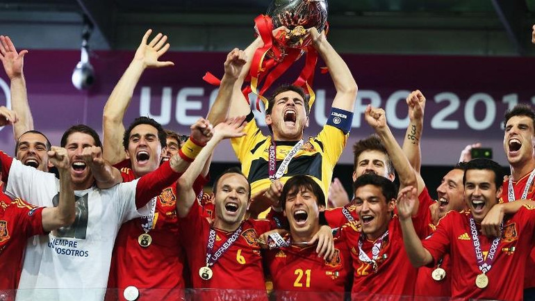 Tuyển Tây Ban Nha vô địch EURO 2012. (Ảnh: EURO 2024)