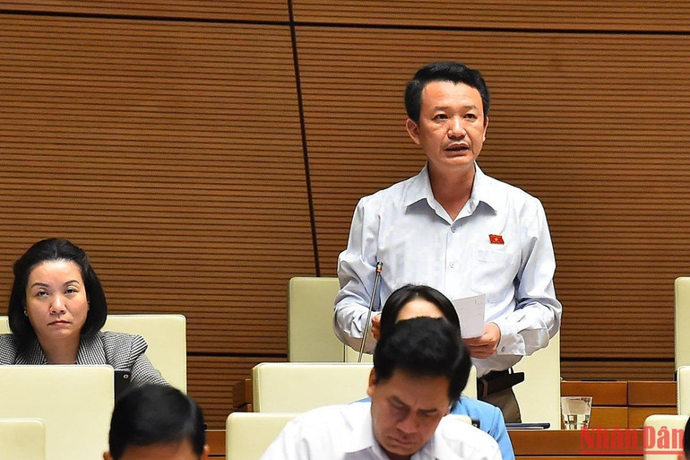 Đại biểu Trần Quang Minh (Quảng Bình). (Ảnh: THỦY NGUYÊN)