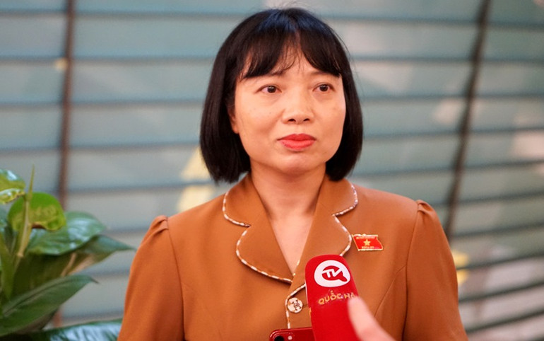 Đại biểu Quốc hội Nguyễn Thị Việt Nga - Đoàn đại biểu Quốc hội tỉnh Hải Dương. (Ảnh: TRUNG HƯNG)