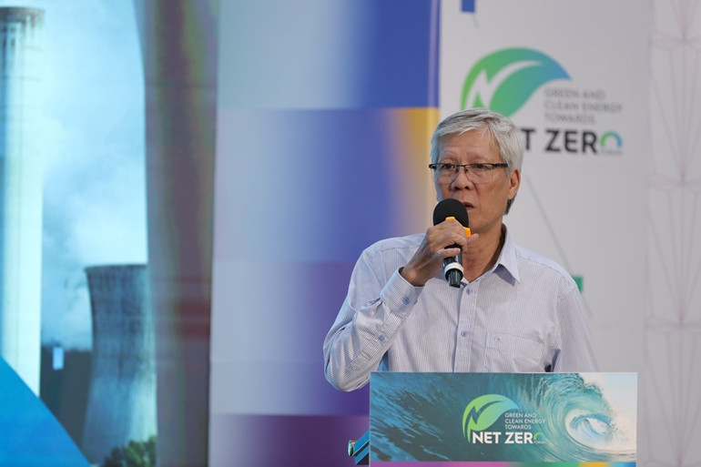 Ông Nguyễn Anh Tuấn, Phó Chủ tịch-Tổng Thư ký Hiệp hội Năng lượng Việt Nam phát biểu. (Ảnh: TRUNG HƯNG)