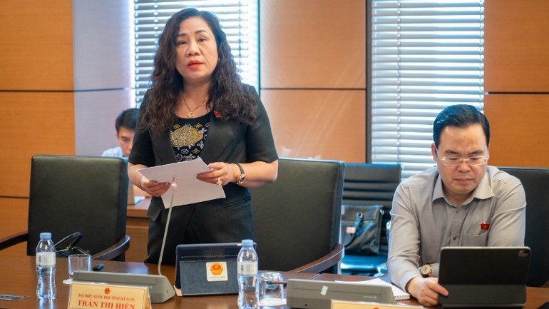 Đại biểu Trần Thị Hiền (Hà Nam).