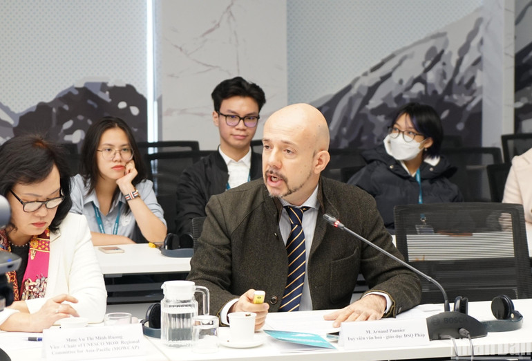 Ông Arnaud Pannier, tùy viên về văn hóa-giáo dục, Đại sứ quán Pháp tại Việt Nam. (Ảnh: TRUNG HƯNG)