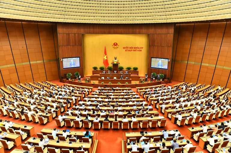 Quang cảnh phiên chất vấn và trả lời chất vấn của Quốc hội sáng 6/6. (Ảnh: ĐĂNG KHOA)