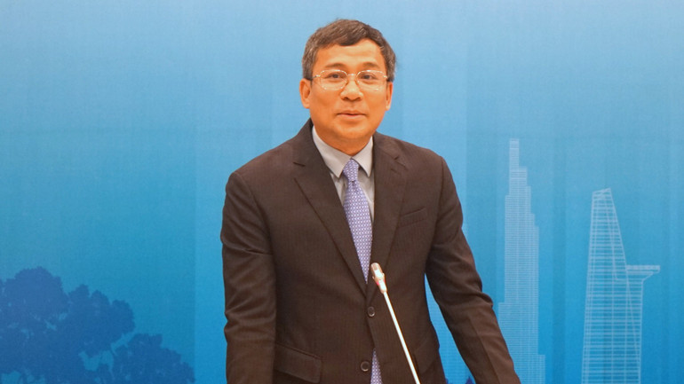 Thứ trưởng Thường trực Ngoại giao Nguyễn Minh Vũ phát biểu tại họp báo. (Ảnh: TRUNG HƯNG) Thứ trưởng Thường trực Ngoại giao Nguyễn Minh Vũ phát biểu tại họp báo. (Ảnh: TRUNG HƯNG)