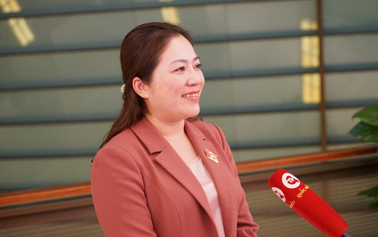 Đại biểu Phúc Bình Niê Kđăm (Đắk Lắk). (Ảnh: TRUNG HƯNG)