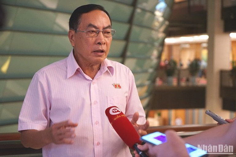 Đại biểu Phạm Văn Hòa (Đồng Tháp). (Ảnh: TRUNG HƯNG)