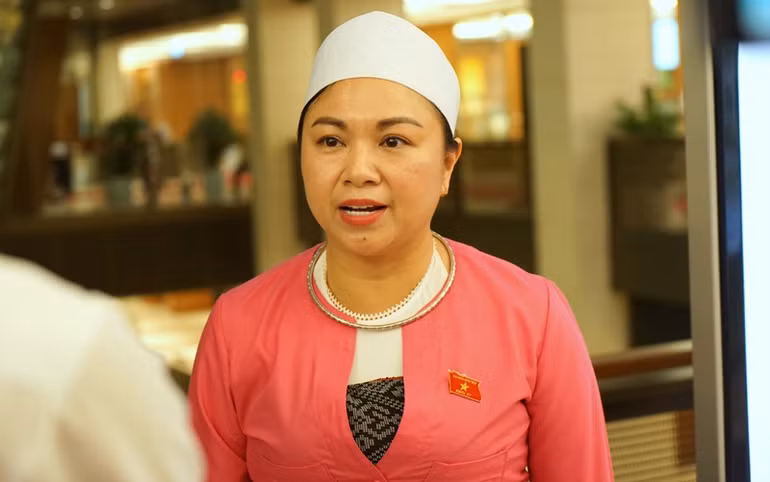 Đại biểu Đặng Bích Ngọc (Hòa Bình). (Ảnh: TRUNG HƯNG)