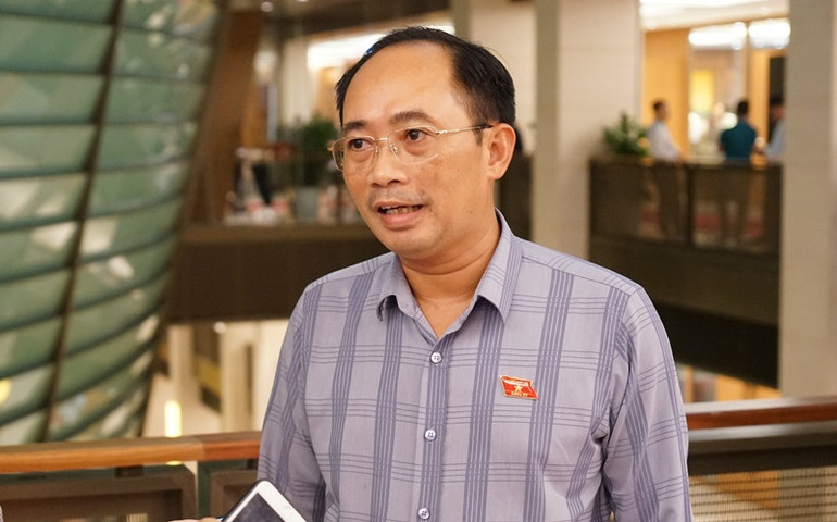 Đại biểu Lê Nhật Thành (Hà Nội). (Ảnh: TRUNG HƯNG)