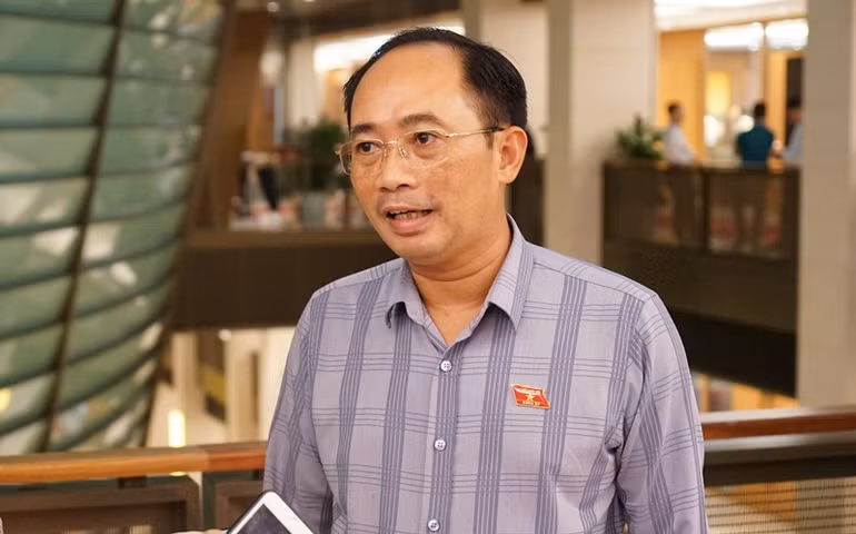 Đại biểu Lê Nhật Thành (Hà Nội). (Ảnh: TRUNG HƯNG)