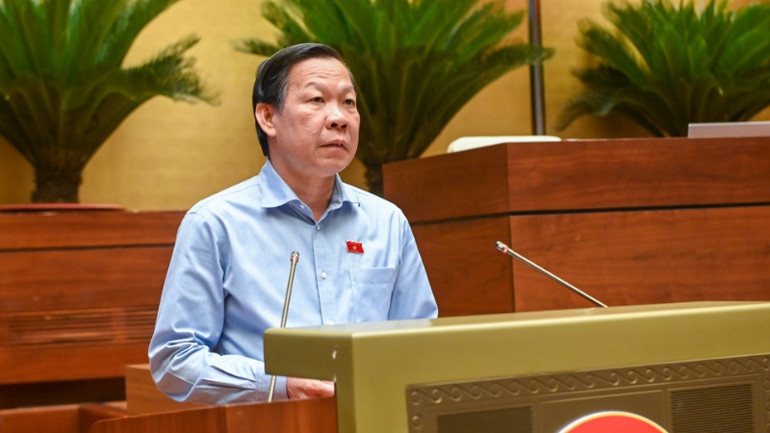 Chủ nhiệm Ủy ban Kinh tế và Tài chính của Quốc hội Phan Văn Mãi. (Ảnh: BÙI GIANG)