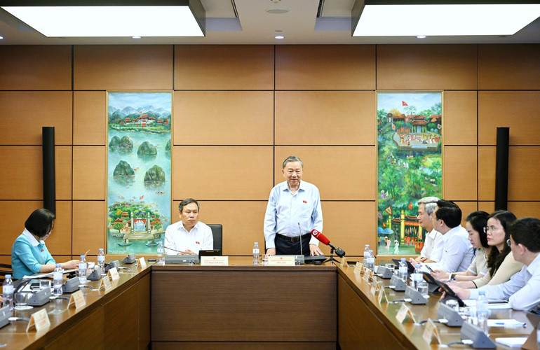 Chủ tịch nước Tô Lâm phát biểu. (Ảnh: THỦY NGUYÊN)