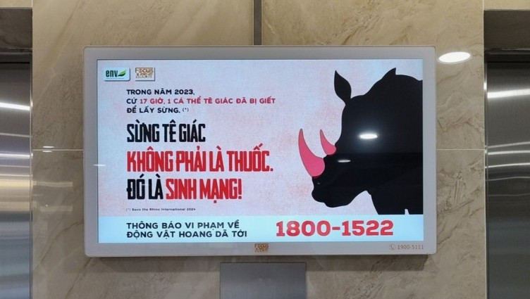 Công tác bảo vệ động vật hoang dã đòi hỏi sự chung tay, nỗ lực của toàn thể cộng đồng. (Ảnh: ENV) Công tác bảo vệ động vật hoang dã đòi hỏi sự chung tay, nỗ lực của toàn thể cộng đồng. (Ảnh: ENV)