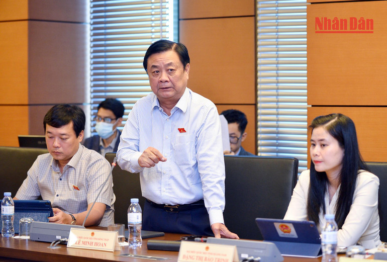 Đại biểu Lê Minh Hoan, Đoàn đại biểu Quốc hội tỉnh Đồng Tháp. (Ảnh: THỦY NGUYÊN)