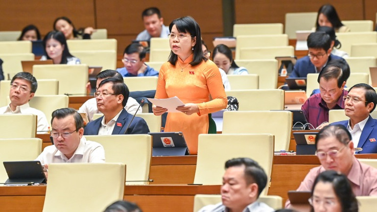 Đại biểu Nguyễn Ngọc Xuân - Đoàn đại biểu Quốc hội tỉnh Bình Dương. (Ảnh: DUY LINH)