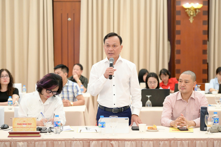 Ông Nguyễn Thanh Phúc, Giám đốc Quan hệ đối ngoại Công ty TNHH Nhà máy bia Heineken Việt Nam phát biểu.