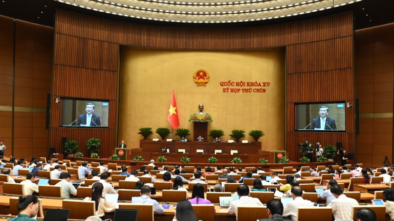 Chủ nhiệm Ủy ban Khoa học, Công nghệ và Môi trường của Quốc hội Lê Quang Huy. (Ảnh: BÙI GIANG)