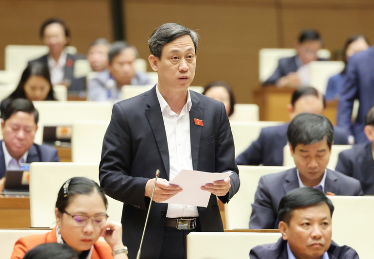 Đại biểu Mai Văn Hải - Đoàn đại biểu Quốc hội tỉnh Thanh Hóa. (Ảnh: DUY LINH)