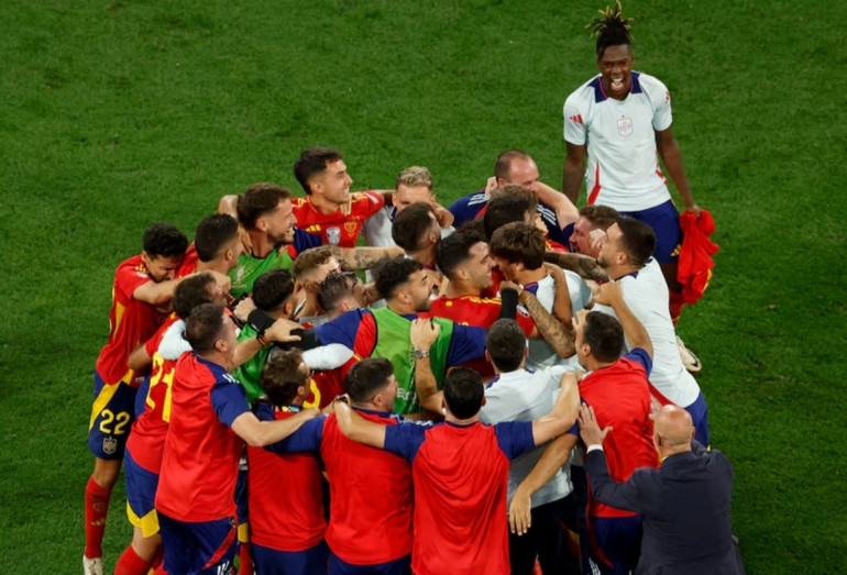 Tây Ban Nha đang thi đấu rất ấn tượng ở EURO 2024. (Ảnh: Reuters)
