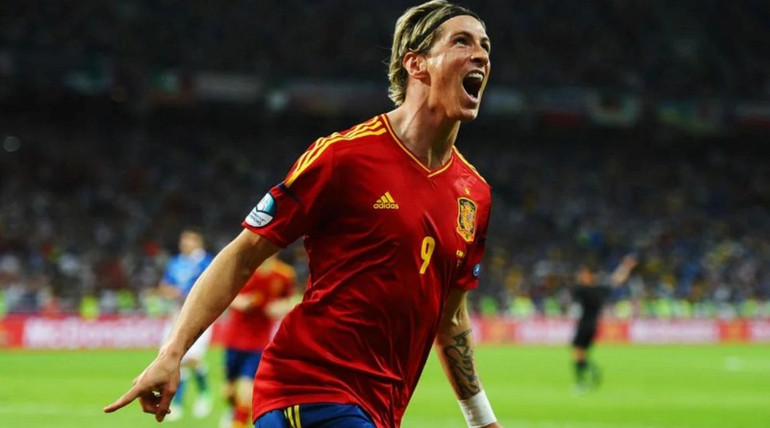 Fernando Torres ăn mừng bàn thắng vào lưới Italia ở chung kết EURO 2012. (Ảnh: Getty Images) Fernando Torres ăn mừng bàn thắng vào lưới Italia ở chung kết EURO 2012. (Ảnh: Getty Images)