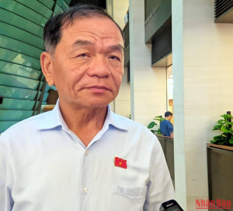 Đại biểu Lê Thanh Vân - Đoàn đại biểu Quốc hội tỉnh Cà Mau. (Ảnh: TRUNG HƯNG)