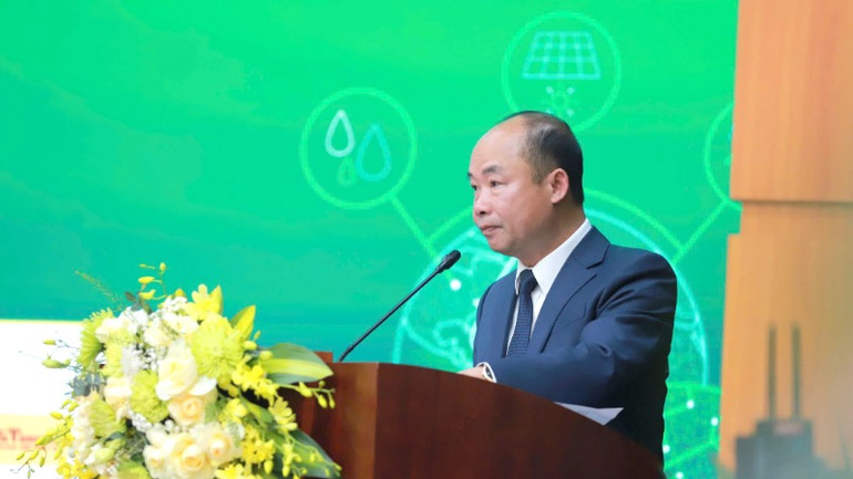 Phó Giám đốc Sở Nông nghiệp và Môi trường Hà Nội Nguyễn Đình Hoa phát biểu.