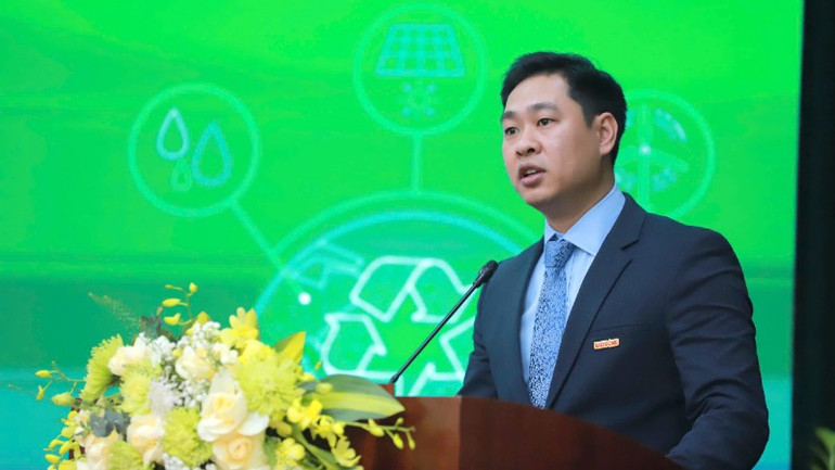 Ông Nguyễn Đức Thành, Phó Tổng Biên tập Báo Lao Động phát biểu.