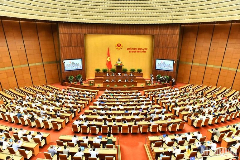 Quang cảnh phiên thảo luận của Quốc hội chiều 29/5. (Ảnh: ĐĂNG KHOA)