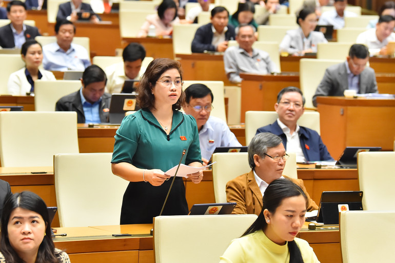 Đại biểu Phạm Thị Kiều - Đoàn đại biểu Quốc hội tỉnh Đắk Nông. (Ảnh: THỦY NGUYÊN) Đại biểu Phạm Thị Kiều - Đoàn đại biểu Quốc hội tỉnh Đắk Nông. (Ảnh: THỦY NGUYÊN)