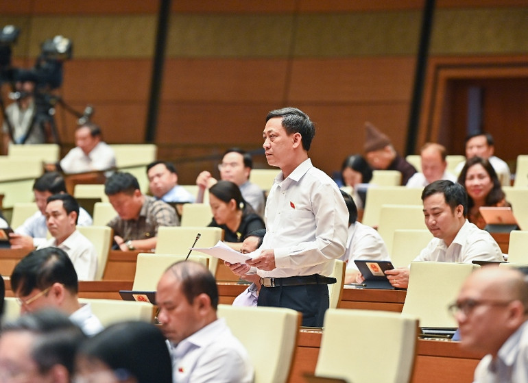 Đại biểu Mai Văn Hải - Đoàn đại biểu Quốc hội tỉnh Thanh Hóa. (Ảnh: DUY LINH)