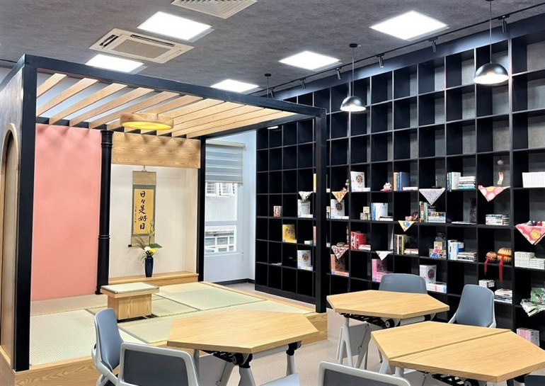 Một góc Phòng Nhật Bản tại Học viện Ngoại giao.