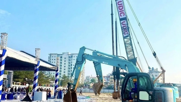 Hà Nội có thêm một dự án nhà ở xã hội vừa được khởi công trong tháng 12/2024. (Ảnh: TTXVN)