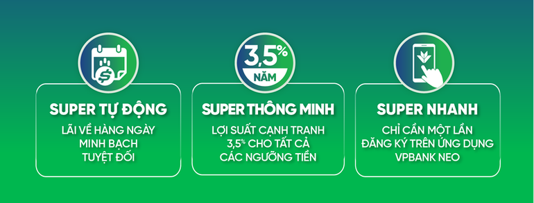 Ba giá trị cốt lõi của VPBank Super Sinh Lời.