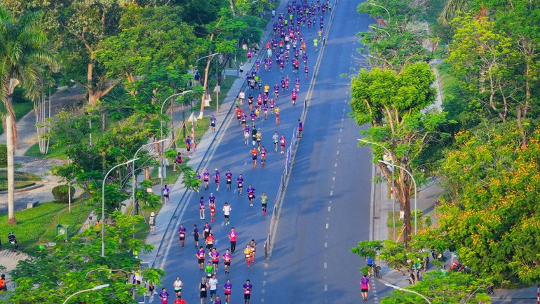 VnExpress Marathon Hue 2025 không ngừng lan tỏa tinh thần thể thao tại Cố đô. (Ảnh: BTC)