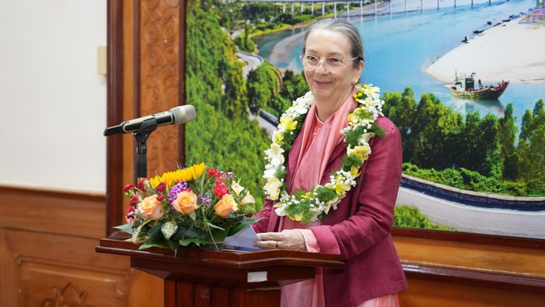 Bà Andrea Teufel đã có nhiều đóng góp cho công tác bảo tồn, phục hồi di sản văn hóa Huế.