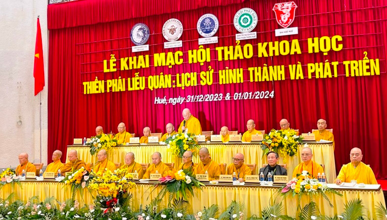 Đức Pháp chủ mong rằng, với nhiều thắng duyên, hội thảo sẽ làm sáng tỏ cuộc đời, đạo nghiệp của Ngài, góp phần nhận thức nội hàm giá trị "pháp thân" ẩn trong thông điệp lưu nơi nghi môn bảo tháp Tổ sư Liễu Quán cho hậu thế.