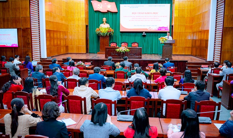 Hội thảo thu hút đông đảo các chuyên gia, học giả, nhà khoa học thuộc Học viện Chính trị quốc gia Hồ Chí Minh và cán bộ các cấp ủy, ban, ngành, địa phương tại Thừa Thiên Huế tham dự.