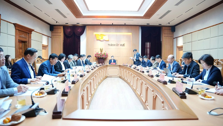 Phó Trưởng Ban Nội chính Trung ương Nguyễn Hữu Đông đã thông qua dự thảo Báo cáo kết quả kiểm tra đối với Ban Thường vụ Thành ủy Huế.